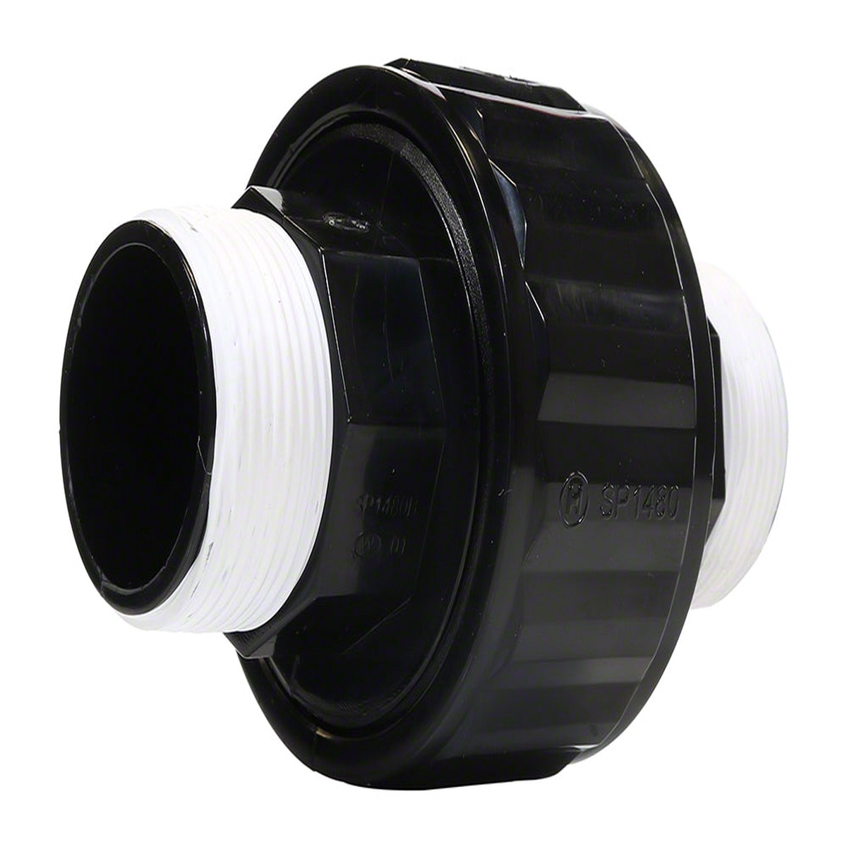 Union Full Flo Self-Aligning - 1-1/2 Inch MIP - Black