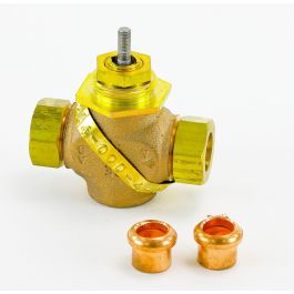 Schneider Electric (Barber Colman) VB-7214-0-4-4 2-Way Globe Valve 1/2" Union Sweat N/O 4.4Cv