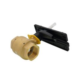 Honeywell VBN2E1PX0000 1.5" NPT 2-Way Control Ball Valve 172Cv Brass For DCA