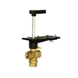 Honeywell VBN3AFPX0000 3-Way Control Ball Valve Brass 1/2" NPT 1Cv