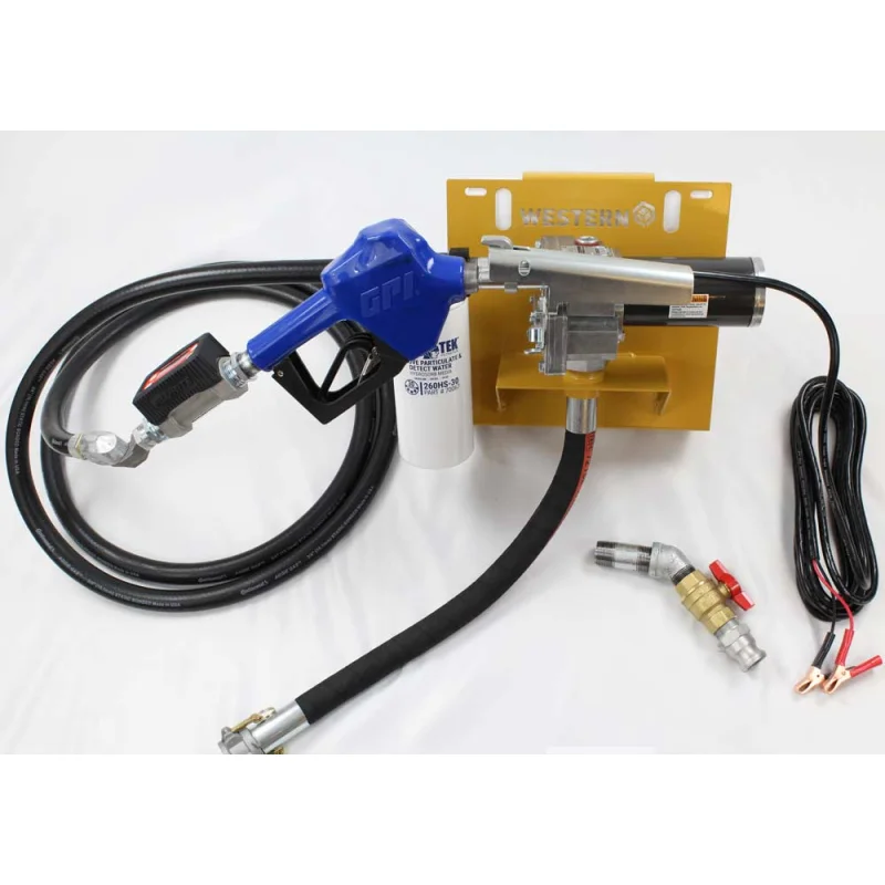 Western Global 12V / 15GPM Deluxe Pump Kit for TransCube and FuelCube Tanks