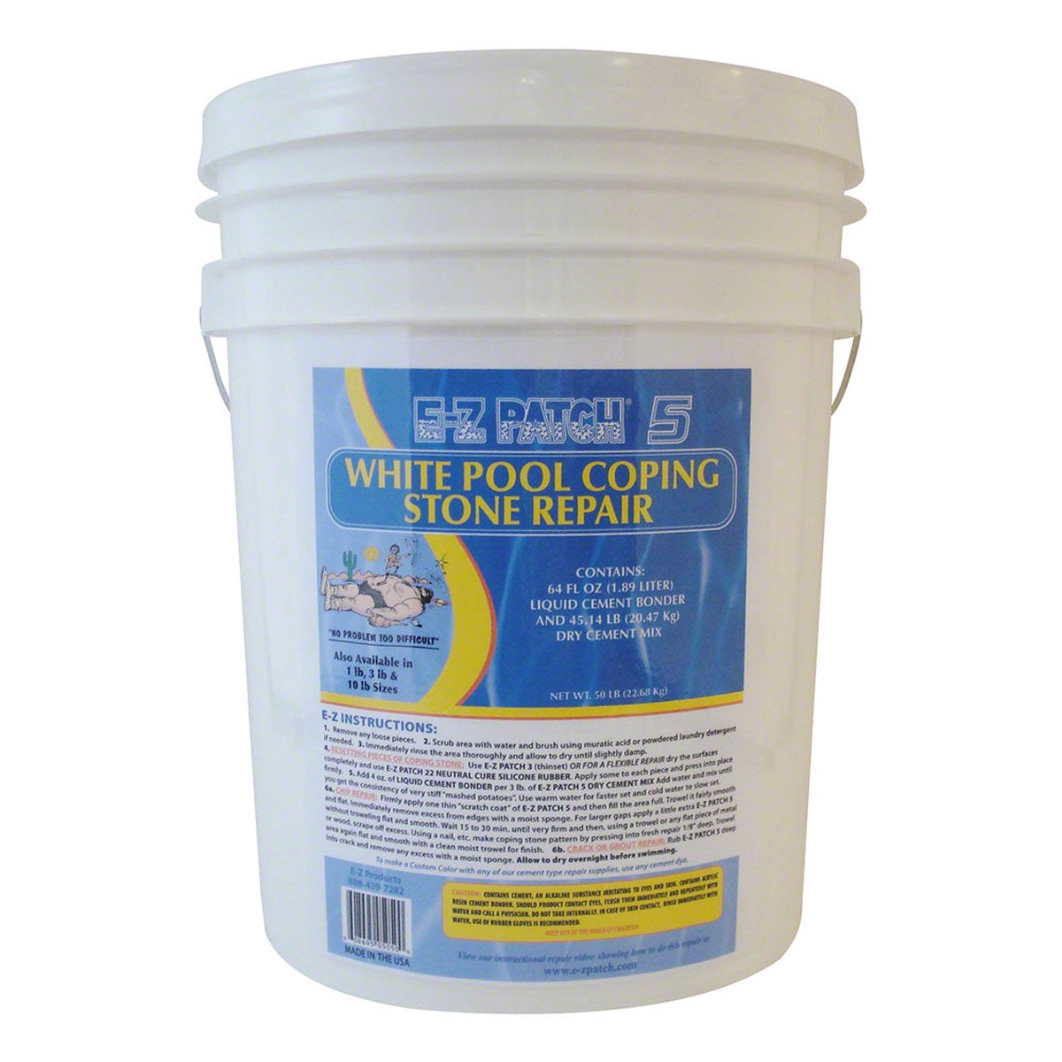 White Coping Stone Repair - 50 pounds
